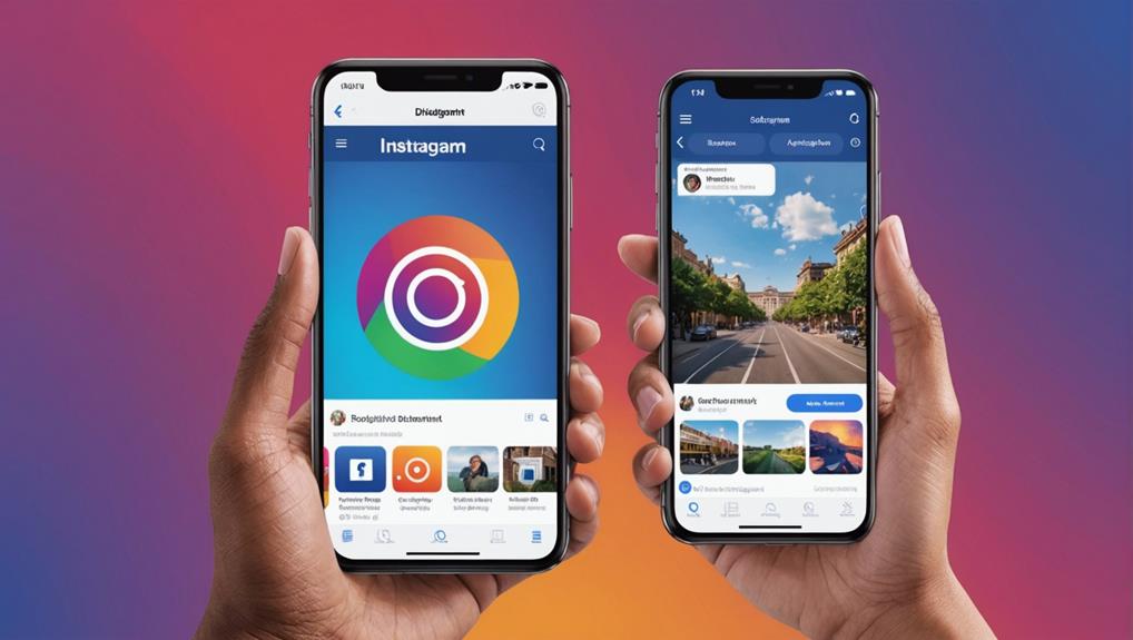 comparing instagram and facebook