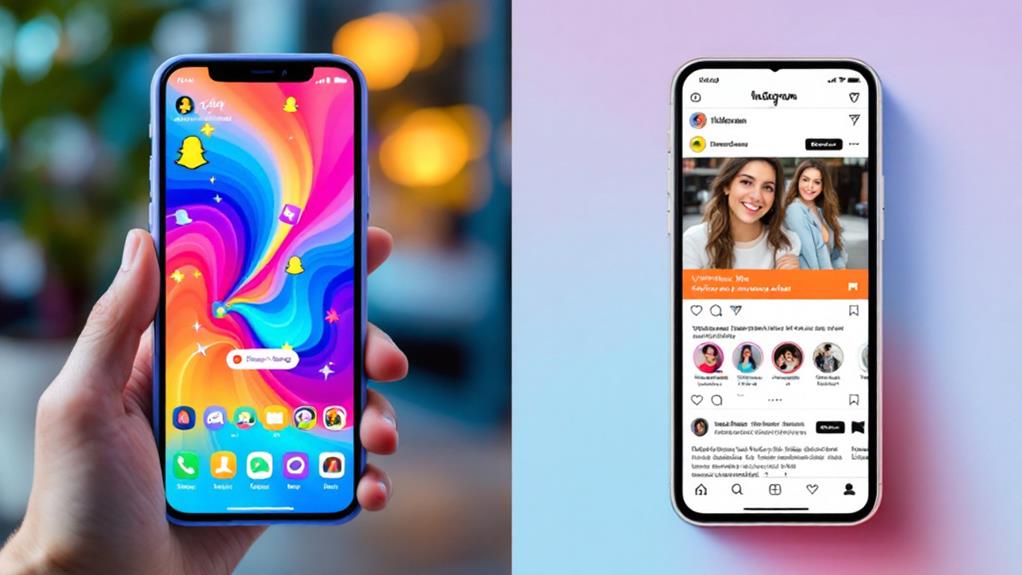 comparing snapchat and instagram ads