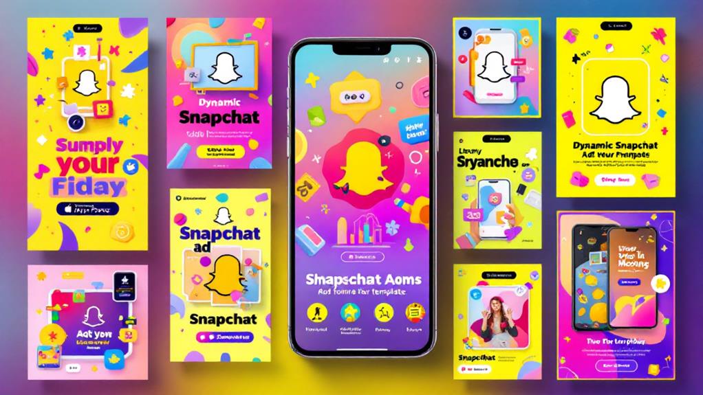 snapchat ad template collection