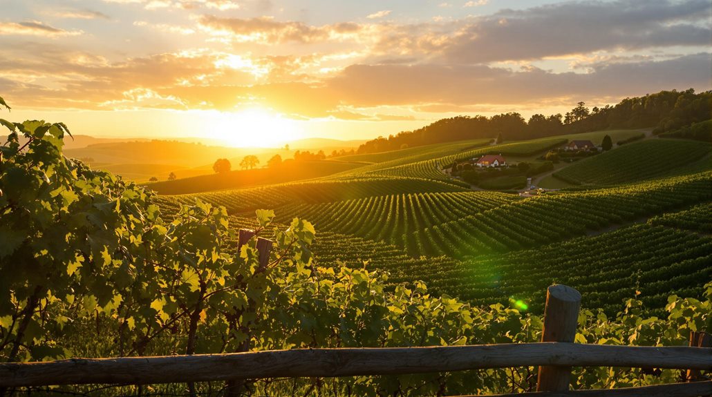 scenic vineyard landscape captions