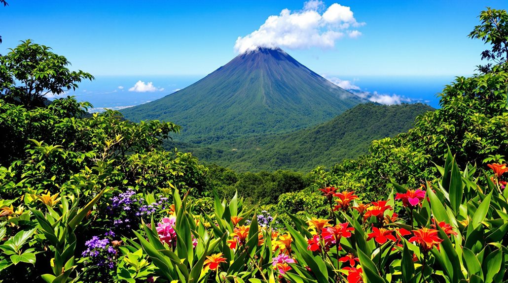 stunning volcanic landscape captions