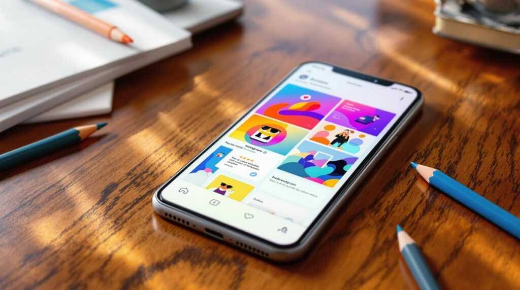 mobile design for instagram