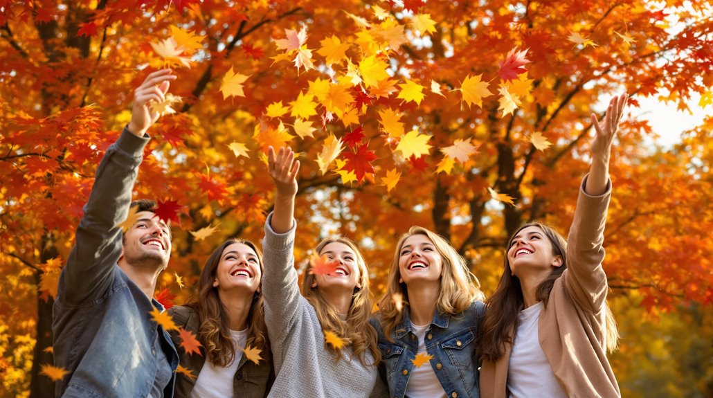 autumn leaves and friendship