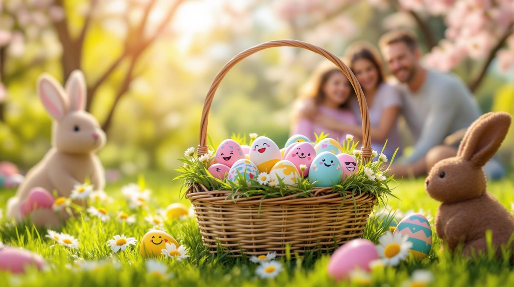 easter celebration with emojis