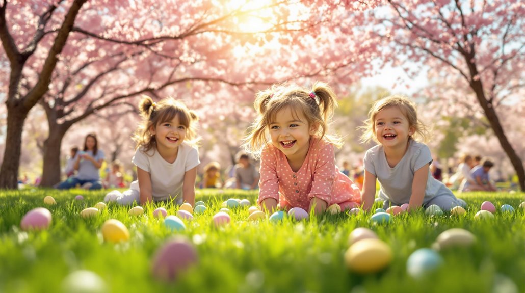 easter egg hunt excitement