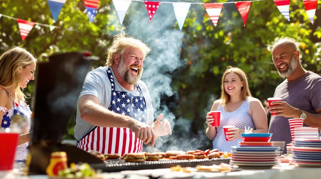 grilling skills on display