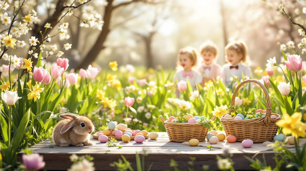 joyful easter spring celebration