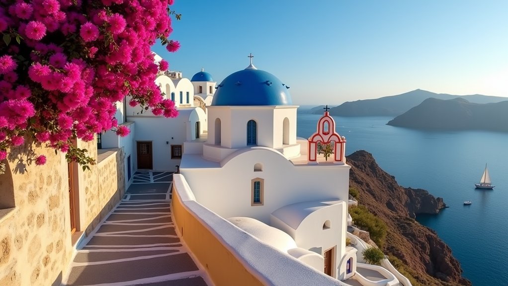 santorini views instagram captions