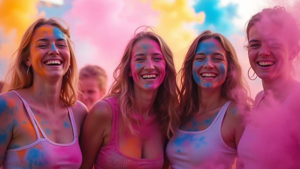 colorful holi instagram captions