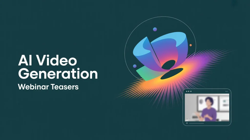 Generate Stunning Webinar Teasers in Minutes Using AI Video Maker