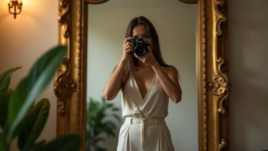 aesthetic mirror selfie captions