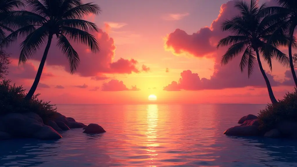 aesthetic sunset captions collection