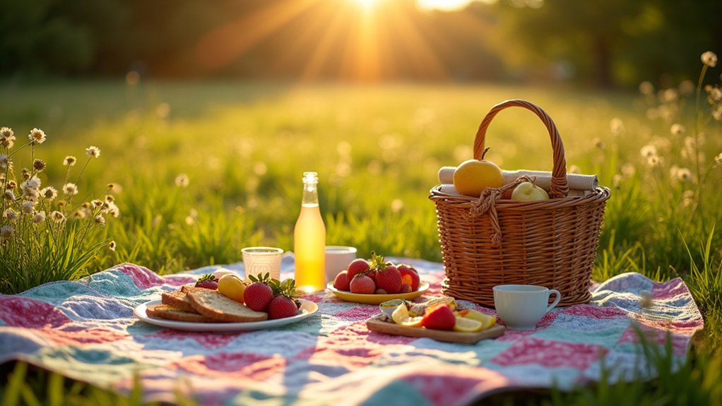 sunny days and picnics